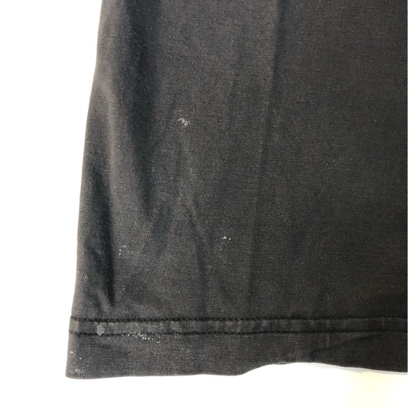 Mens faded black t shirt with a pinup woman in lingerie on front size large - Picture 12 of 12